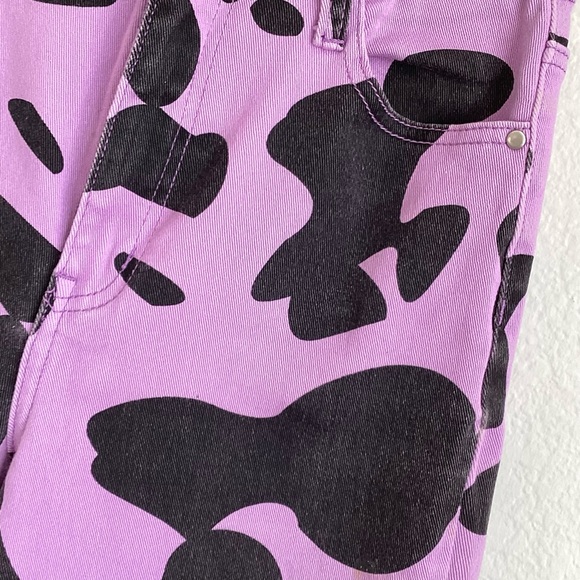 \Machine\ Purple Cow Print Jeans - Picture 8 of 16